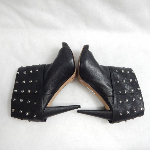 Vince Camuto Womens Black Open Toe Stilettos With Spikes Size 6.5B - Picture 5 of 12